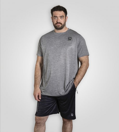 D555 Retford T-Shirt Lightweight Peach Finished Grey - Herren-T-shirts - Herren-T-Shirts in großen Größen