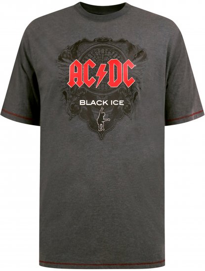 D555 Clydebank T-Shirt Official AC/DC Black Ice Grey - Herren-T-shirts - Herren-T-Shirts in großen Größen