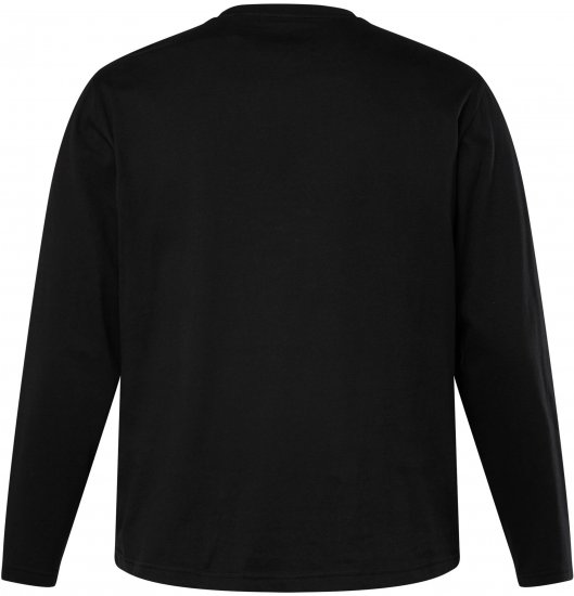 JP1880 T-Shirt Long Sleeve Aviation Black TALL - HERRENBEKLEIDUNG MT-6XLT - Langgrößen für Herren