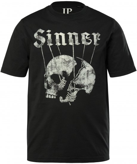 JP1880 T-Shirt Sinner Black - Herren-T-shirts - Herren-T-Shirts in großen Größen
