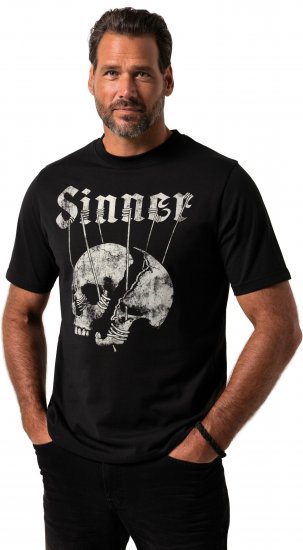 JP1880 T-Shirt Sinner Black - Herren-T-shirts - Herren-T-Shirts in großen Größen
