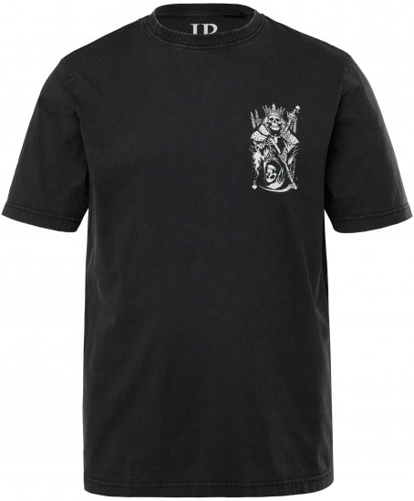 JP1880 T-Shirt Vintage Skeleton Black - Herren-T-shirts - Herren-T-Shirts in großen Größen