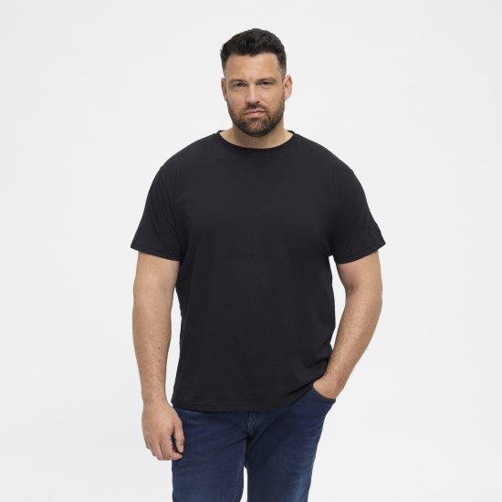 North Latitude T-Shirt O-Neck Black TALL - TALL T-shirts - T-Shirts Überlänge Herren