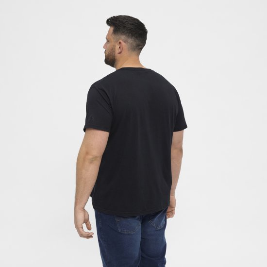 North Latitude T-Shirt O-Neck Black TALL - TALL T-shirts - T-Shirts Überlänge Herren