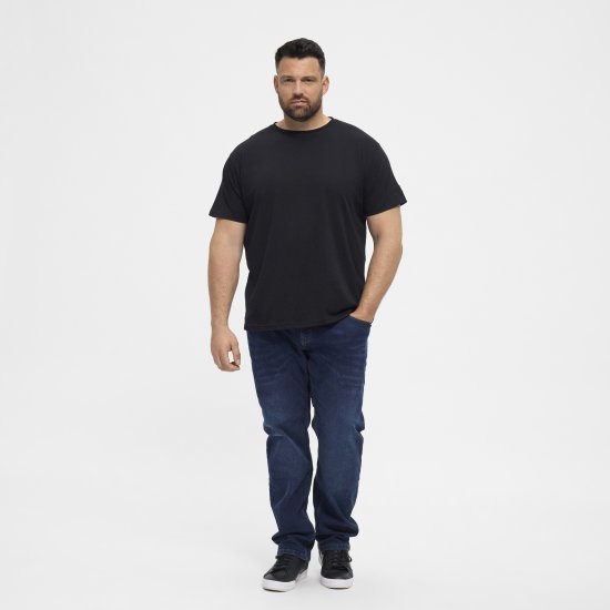 North Latitude T-Shirt O-Neck Black TALL - TALL T-shirts - T-Shirts Überlänge Herren