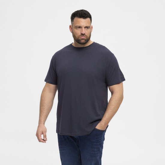 North Latitude T-Shirt O-Neck Navy Blue TALL - TALL T-shirts - T-Shirts Überlänge Herren