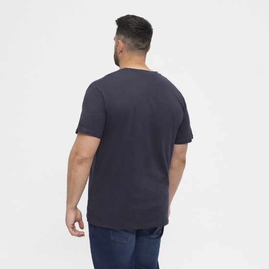 North Latitude T-Shirt O-Neck Navy Blue TALL - TALL T-shirts - T-Shirts Überlänge Herren