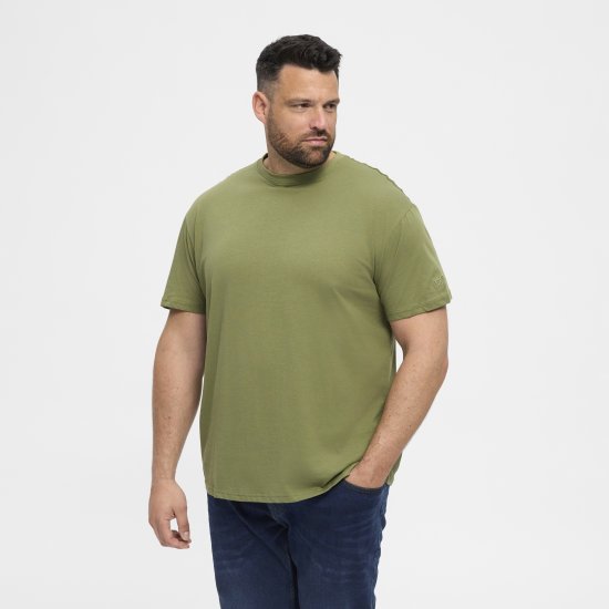 North Latitude T-Shirt O-Neck Olive Green TALL - TALL T-shirts - T-Shirts Überlänge Herren