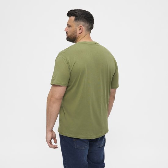 North Latitude T-Shirt O-Neck Olive Green TALL - TALL T-shirts - T-Shirts Überlänge Herren