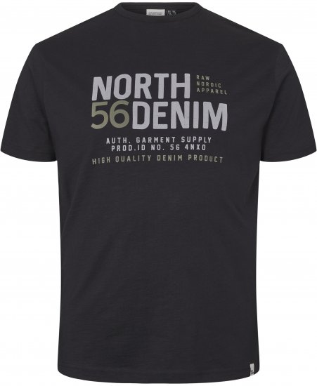 North Latitude Denim Printed T-Shirt Black TALL - TALL T-shirts - T-Shirts Überlänge Herren