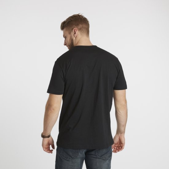 North Latitude Denim Printed T-Shirt Black TALL - TALL T-shirts - T-Shirts Überlänge Herren
