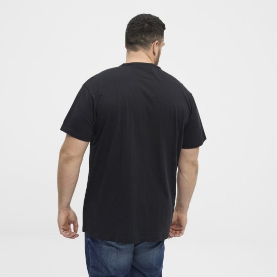 North Latitude Denim Printed Logo T-Shirt Black TALL - TALL T-shirts - T-Shirts Überlänge Herren