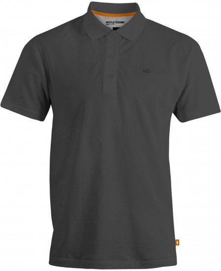 Motley Denim Bratislava Polo Charcoal - Polo-shirts für herren - Polo-Shirts für Herren in großen Größen