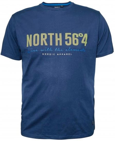 North Latitude 99865 Printed T-Shirt Blue - Bedruckte T-shirts für herren - Bedruckte T-Shirts für Herren