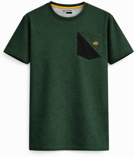 Motley Denim Milan T-Shirt Racinggrün - Herren-T-shirts - Herren-T-Shirts in großen Größen