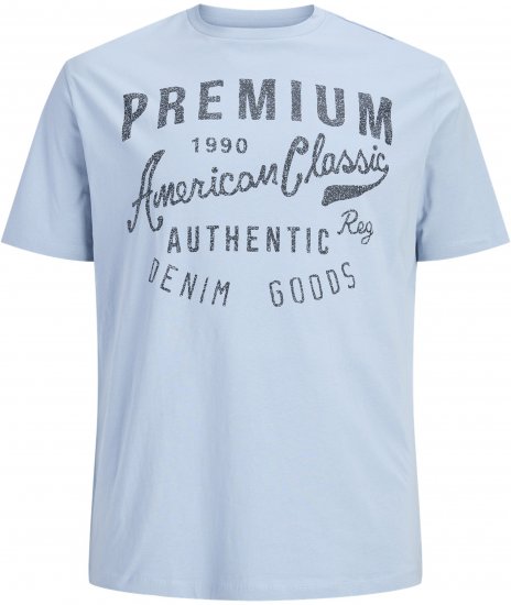 Jack & Jones Alex T-Shirt Hellblau - Herren-T-shirts - Herren-T-Shirts in großen Größen