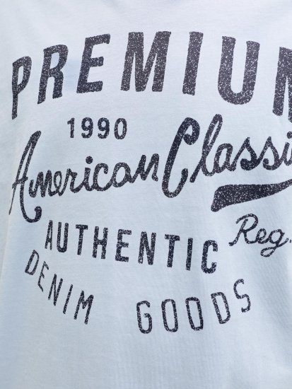 Jack & Jones Alex T-Shirt Hellblau - Herren-T-shirts - Herren-T-Shirts in großen Größen