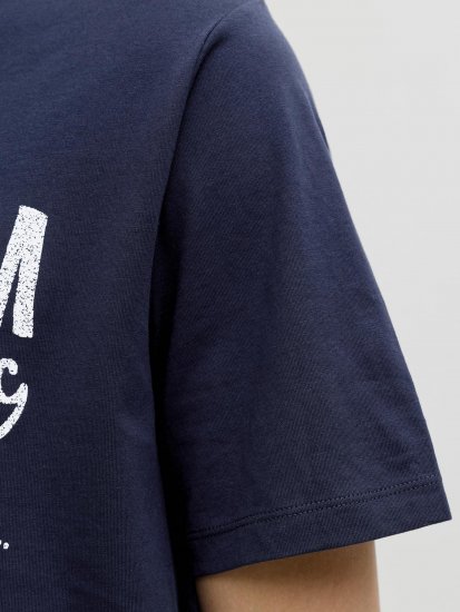 Jack & Jones Alex T-Shirt Dunkelblau - Herren-T-shirts - Herren-T-Shirts in großen Größen