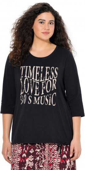Ulla Popken Timeless Love 3/4 Sleeve Graphic Tee - T-Shirts - T-Shirts für Damen
