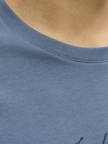 Jack & Jones Dover Denim O-Neck T-Shirt Grey - Herren-T-shirts - Herren-T-Shirts in großen Größen