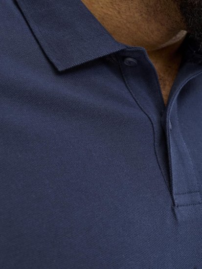 Jack & Jones College Logo Short Sleeve Polo Shirt Blue - Polo-shirts für herren - Polo-Shirts für Herren in großen Größen