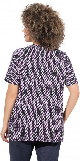 Ulla Popken So Many Dots Tee Light Heather - Bedruckte T-shirts für herren - 