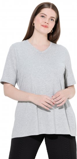 Ulla Popken Eco Cotton Basic T-Shirt 2-Pack Grey/Pink - T-Shirts - 