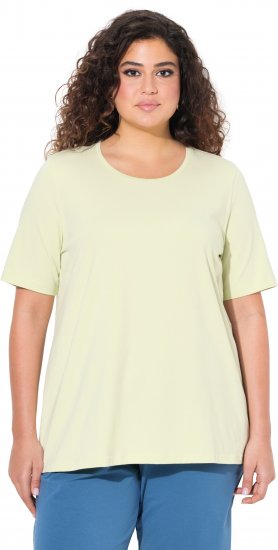 Ulla Popken Essential Round Neck Stretch Tee Pistachio - T-Shirts - 