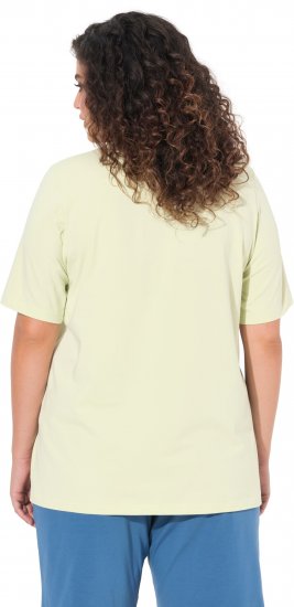 Ulla Popken Essential Round Neck Stretch Tee Pistachio - T-Shirts - 