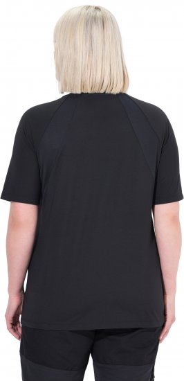 Ulla Popken Quick-Drying Short Sleeve T-Shirt Black - T-Shirts - T-Shirts für Damen