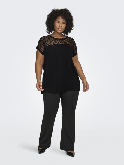 Only Carmakoma Flake Top Black - Tops - 