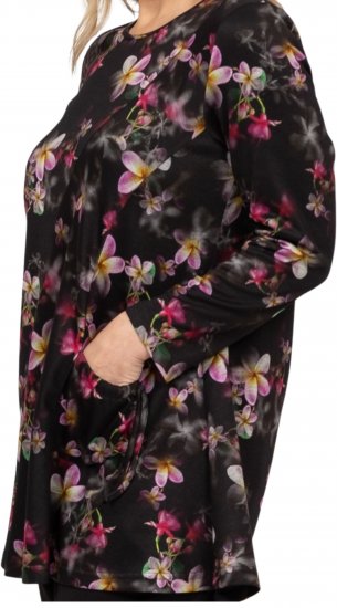 Scandinavian Caramel Flowers Tunic Red and Pink - Bedruckte T-shirts für herren - 