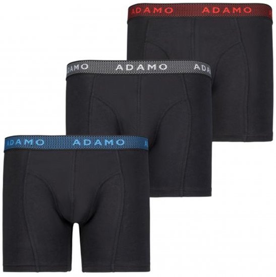 Adamo Jerry Maxi Boxers 703 Black 3-pack - Herrenunterwäsche & bademode - Herrenunterwäsche & Bademode in großen Größen
