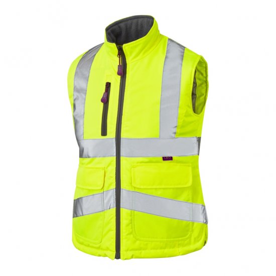 Leo Sandymere EcoViz Women's Bodywarmer Yellow - Arbeitskleidung - 