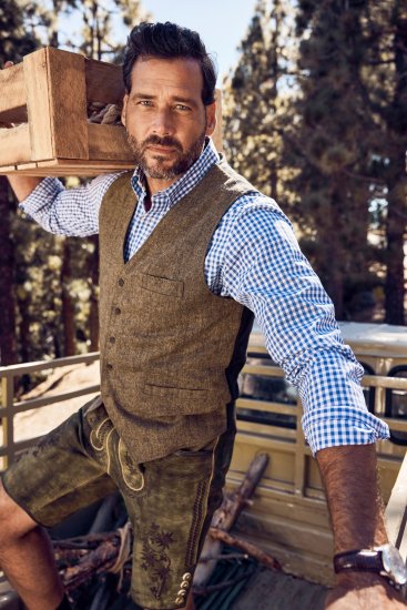 JP1880 Vest Tweed Wool Blend Traditional Light Brown - Festmode - Festliche Mode – Stilvoll und bequem feiern