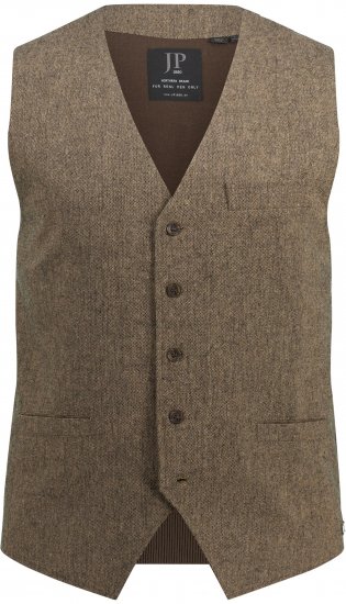 JP1880 Vest Tweed Wool Blend Traditional Light Brown - Festmode - Festliche Mode – Stilvoll und bequem feiern