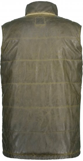 JP1880 Quilted Gilet Vintage Leather Green - Herren jacken - Herren Jacken in großen Größen