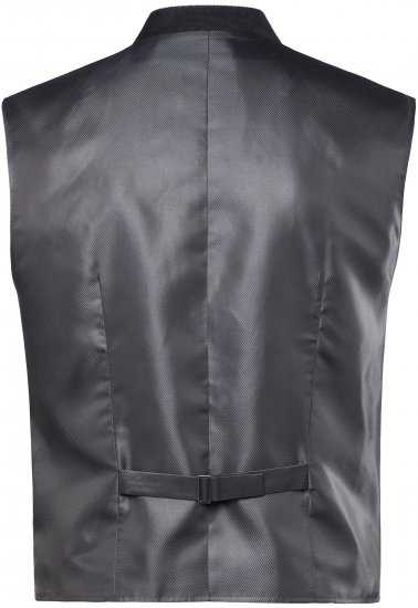 JP1880 Vest Traditional With Embroidery Silver - Herrenkleidung - Herrenkleidung in großen Größen