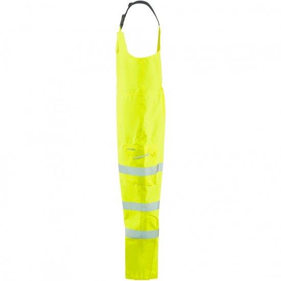 Leo Northam Ecoviz 15K Performance+ Bib & Brace Hi-Vis Yellow - Herren arbeitskleidung - Herren Arbeitskleidung Große Größen