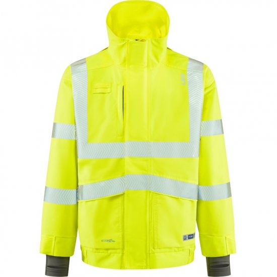 Leo Dartmoor Ecoviz 15K Performance+ Breathable Bomber Jacket Hi-Vis Yellow - Herren arbeitskleidung - Herren Arbeitskleidung Große Größen