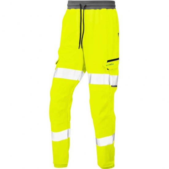 Leo Hawkridge Ecoviz High Performance 4X Stretch Trouser Hi-Vis Yellow - Herren arbeitskleidung - Herren Arbeitskleidung Große Größen