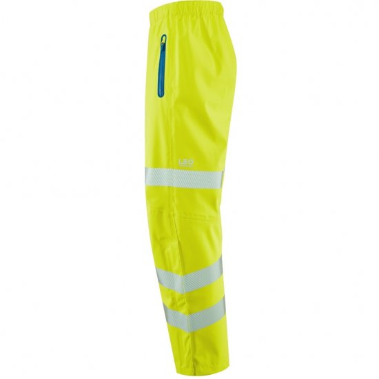 Leo Lundy Ltec 20K High Performance Breathable Waterproof Ov Hi-Vis Yellow - Herren arbeitskleidung - Herren Arbeitskleidung Große Größen
