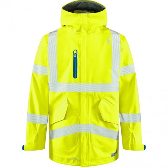 Leo Marisco LTEC 20K High Performance Breathable Waterproof Hi-Vis Yellow - Herren Arbeitskleidung Große Größen - Herren Arbeitskleidung Große Größen