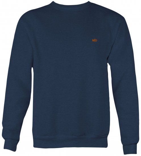 Motley Denim Oslo Sweatshirt Dark Indigo - Herren-sweater und -hoodies - Herren-Sweater und -Hoodies in großen Größen