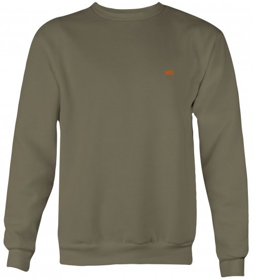 Motley Denim Oslo Sweatshirt Dark Khaki - Herren-Sweater und -Hoodies in großen Größen - Herren-Sweater und -Hoodies in großen Größen