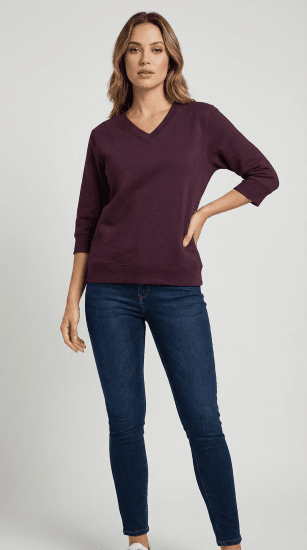 Nora Mikken GELINA Sweater Mauve Wine - DAMENBEKLEIDUNG XS-XXL - 
