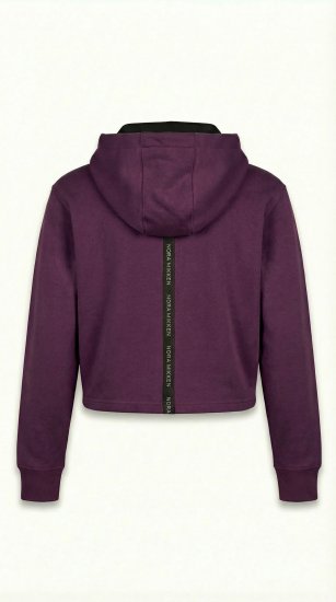Nora Mikken KAMILLA Cropped Hoodie Mauve Wine - DAMENBEKLEIDUNG XS-XXL - 