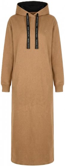Nora Mikken MARTINA Maxi Hoodie Dress Camel - DAMENBEKLEIDUNG XS-XXL - 