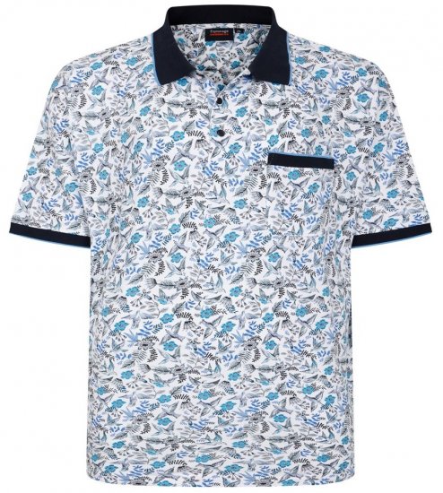 Espionage P224 Polo mit Vogelprint - Polo-shirts für herren - Polo-Shirts für Herren in großen Größen