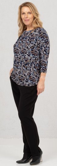 Scandinavian Caramel Tiny Flower Petals Blouse Light Blue - Bedruckte T-shirts für herren - 